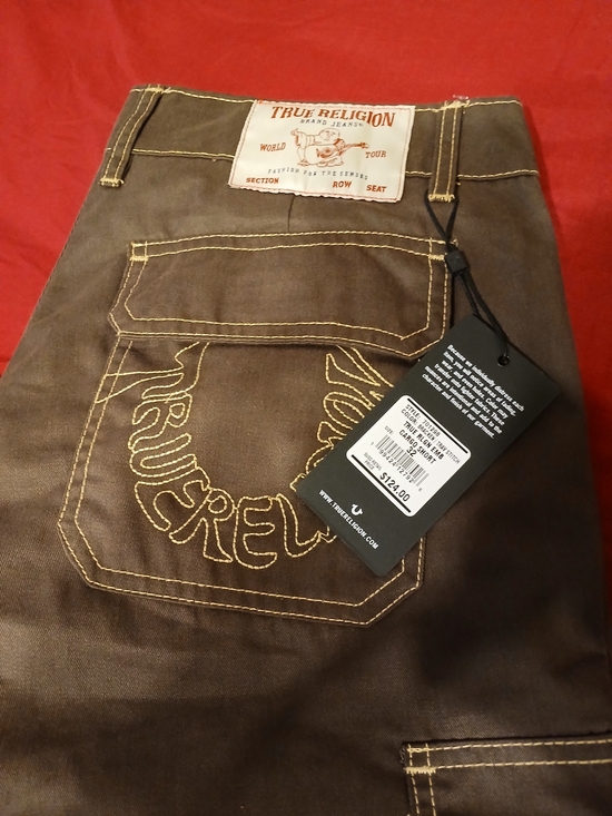 True Religion Other - True Religion Men’s Brown Jeans with Contrast Stitching
